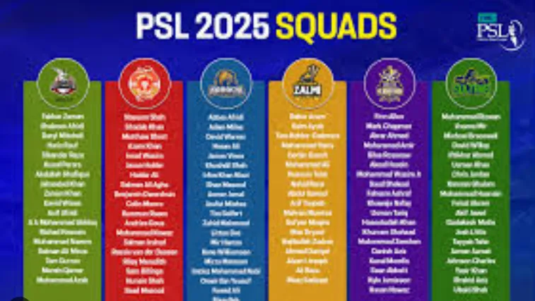 PSL Teams 2026 - Pakistan Super League 2026 Squads